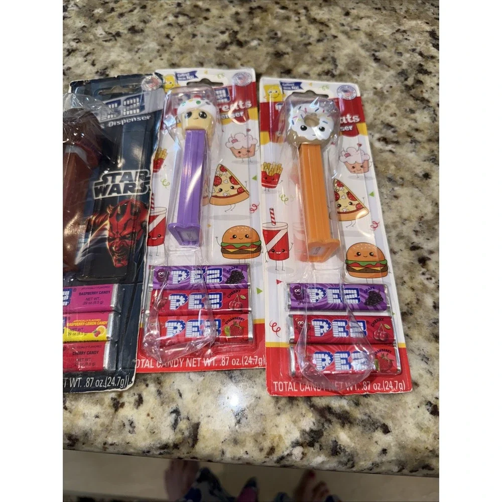 AssortedPez Dispensers Lot of 4 Including 3 Unopened Dispensers Sought After4518